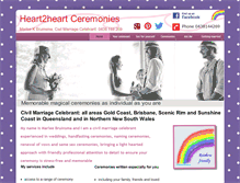 Tablet Screenshot of heart2heartceremonies.com